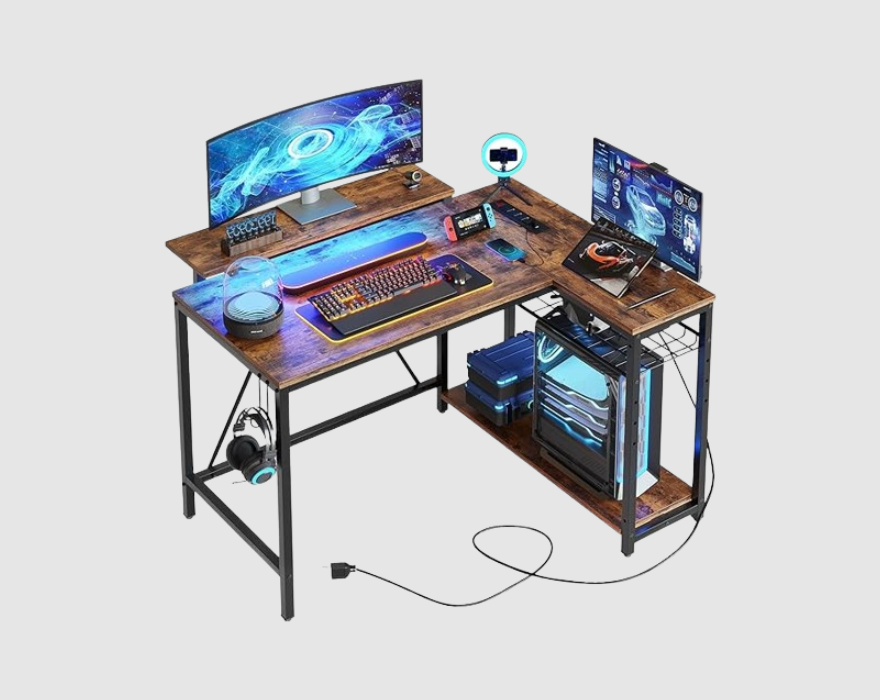 best l shaped gaming desk Bestier Small L Shaped Desk