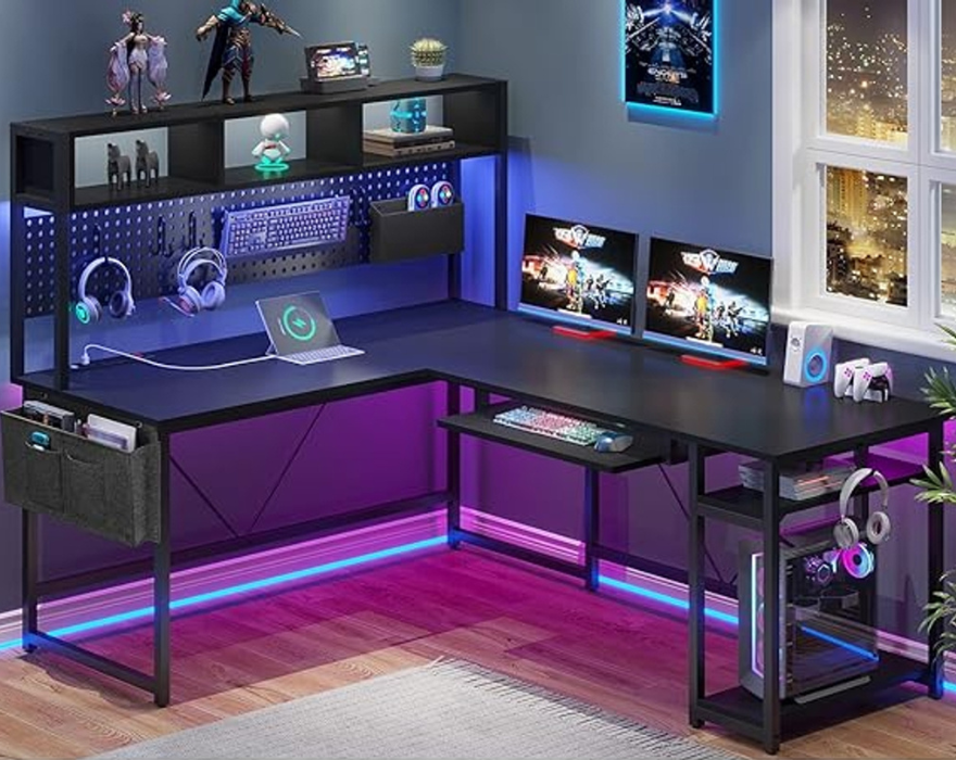 best l shaped gaming desk SEDETA