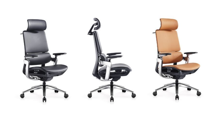 best leather office chair for long hours Meet&Co leather ergo chair