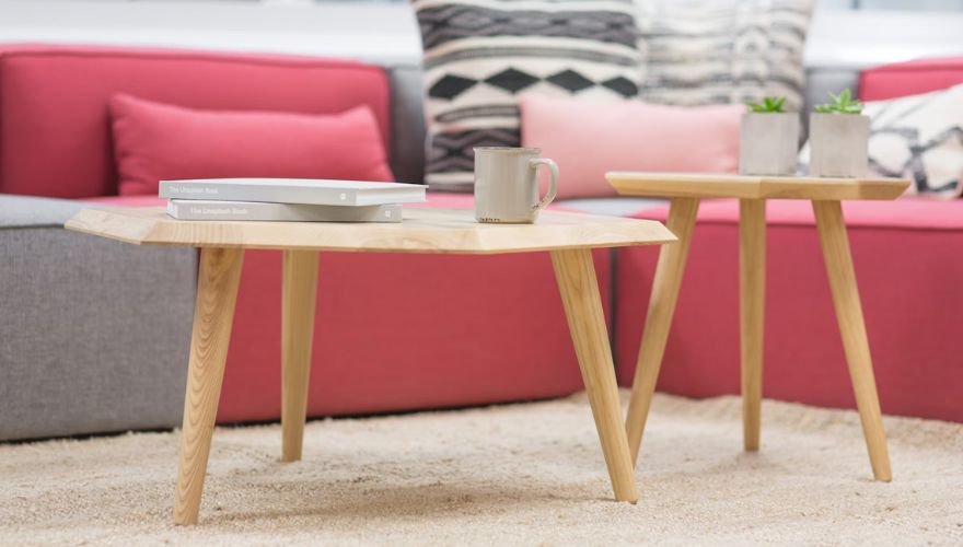 wood coffee table