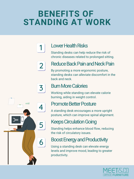 top 6 standing workstation benefits